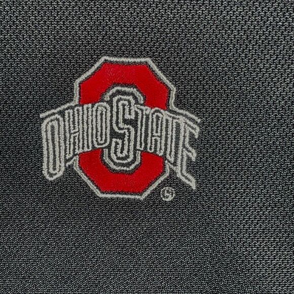 Ohio State University Buckeyes Performance Knit Polo Shirt Men"s XL Black Casual - Picture 2 of 8